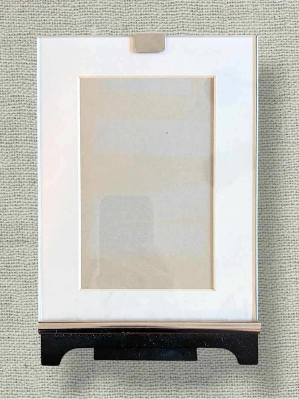 Modern Thick Glass 4x6 Tabletop Picture Frame